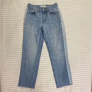PacSun Jason Two Tone Mom Jeans Raw Hem Size 23